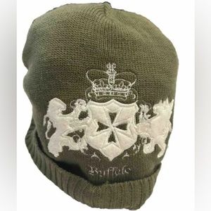 BOYS BUFFALO DAVID BITTON HUNTER GREEN BEANIE - SIZE 1
